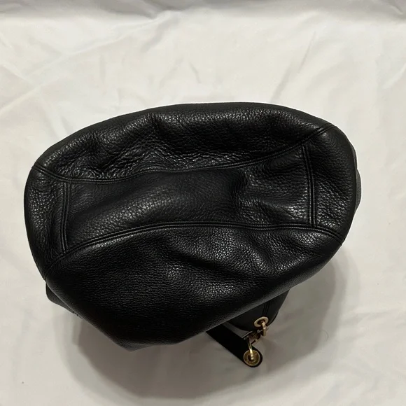 Michael Kors Black Hobo Bag with Gold Accents - Picture 8 of 8